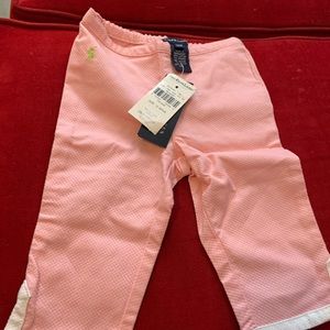 Pink polo infant pants